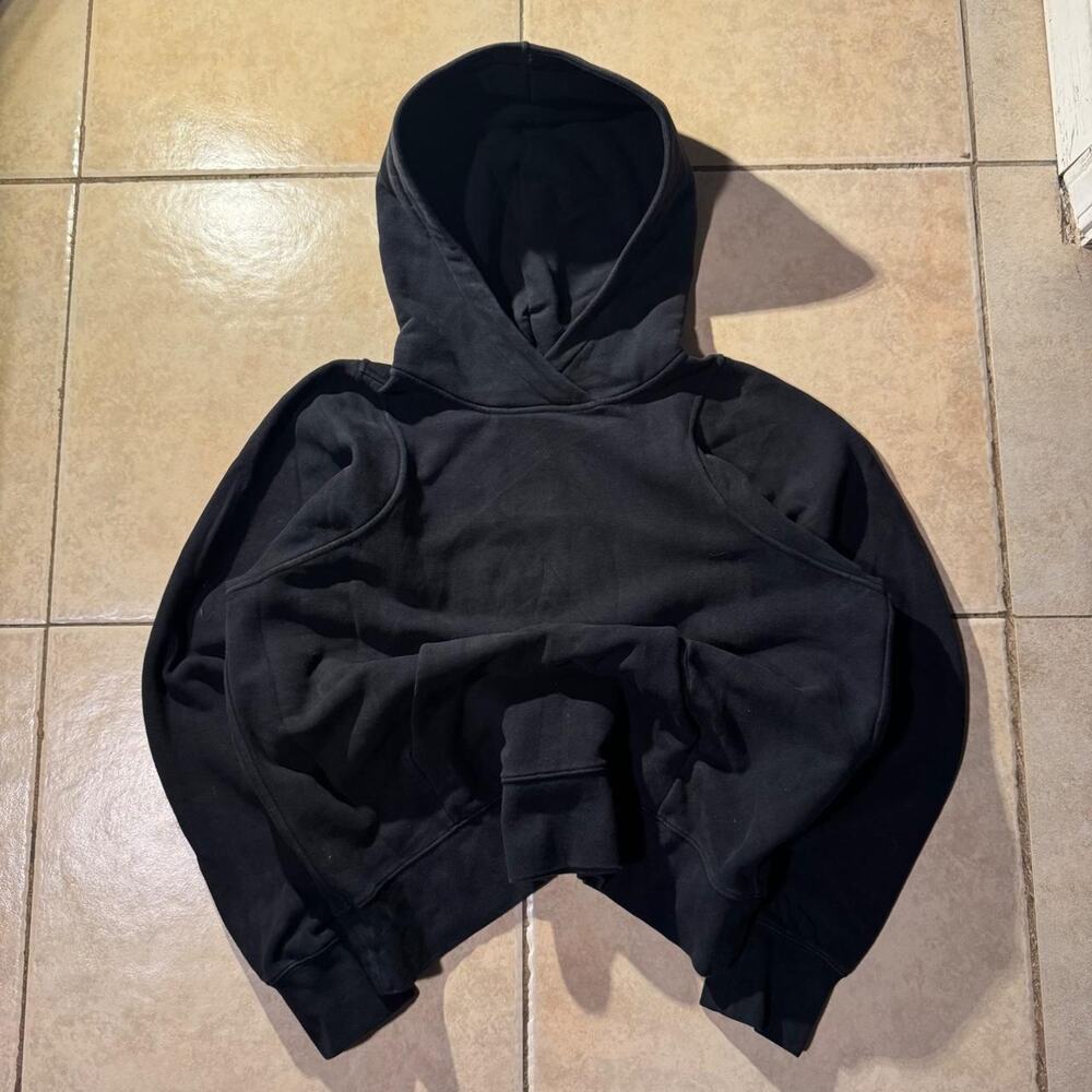 Y2k black lululemon cotton hoodie Size 8 in Womens